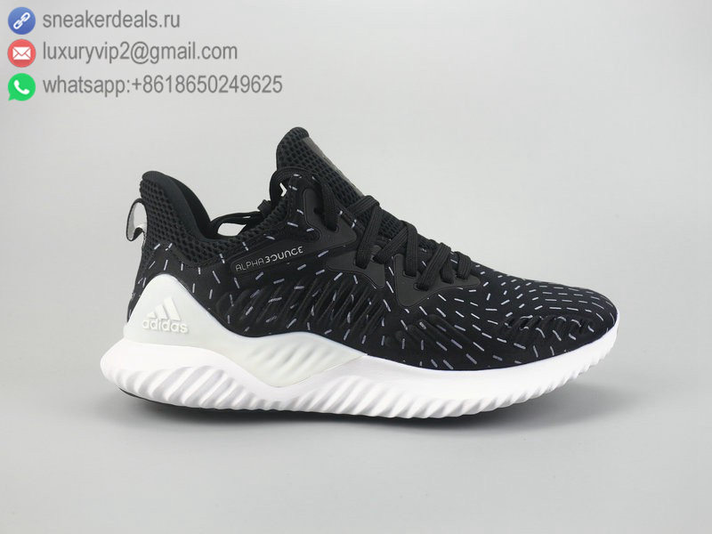 ADIDAS ALPHABOUNCE BEYOND M NEW BLACK WHITE MEN RUNNING SHOES